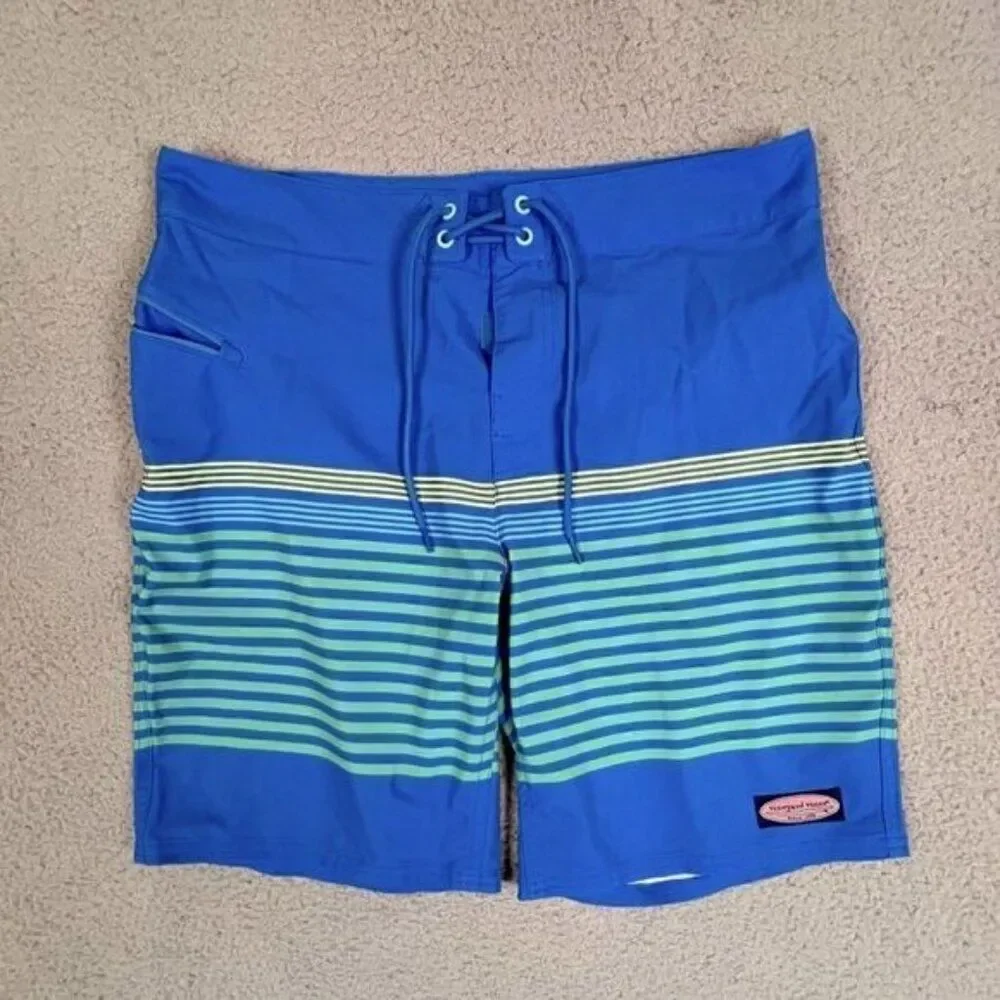 VINEYARD INES MENS SWIMMING TRINKS BLUE SIZE 32